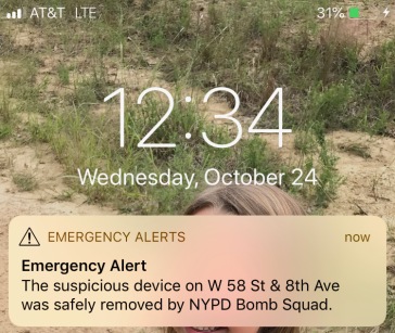 emergency alert cleared
